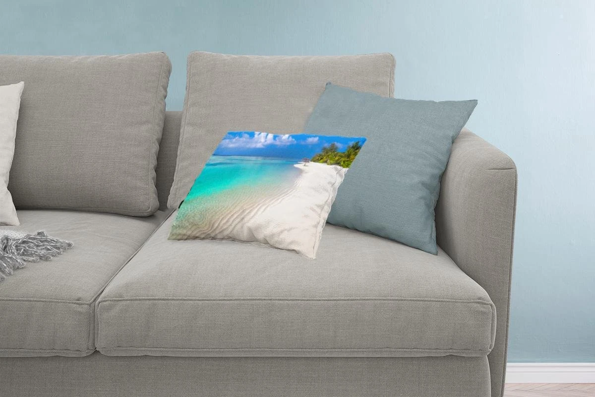 Sierkussens - Kussen - Uitzicht Vanaf Het Tropische Strand Op Het Azuurblauwe Water - 50x30 Cm - Kussen Van Katoen 13 Sierkussens - Kussen - Uitzicht Vanaf Het Tropische Strand Op Het Azuurblauwe Water - 50x30 Cm - Kussen Van Katoen - Afbeelding 11