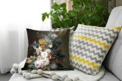 Sierkussens - Kussentjes Woonkamer - 40x40 Cm - Stilleven Met Bloemen - Schilderij Van Eelke Jelles Eelkema -Pillowmonkey 1200x800 2141