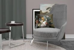 Sierkussens - Kussentjes Woonkamer - 40x40 Cm - Stilleven Met Bloemen - Schilderij Van Eelke Jelles Eelkema -Pillowmonkey 1200x800 2146