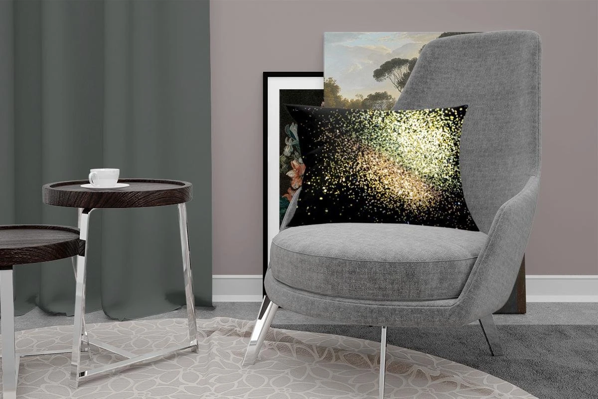 Sierkussens - Kussen - Gouden Glitters Op Een Zwarte Achtergrond - 50x30 Cm - Kussen Van Katoen 13 Sierkussens - Kussen - Gouden Glitters Op Een Zwarte Achtergrond - 50x30 Cm - Kussen Van Katoen - Afbeelding 11