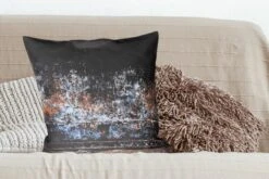 Sierkussens - Kussentjes Woonkamer - 60x60 Cm - IJzer - Vintage - Roest - Grijs - Bruin - Abstract -Pillowmonkey 1200x800 2187