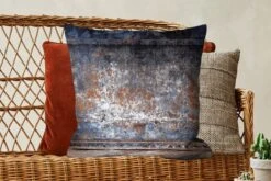 Sierkussens - Kussentjes Woonkamer - 60x60 Cm - IJzer - Vintage - Roest - Grijs - Bruin - Abstract -Pillowmonkey 1200x800 2188