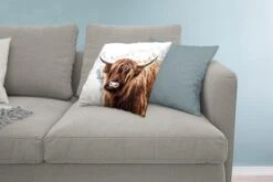 Sierkussens - Kussentjes Woonkamer - 50x50 Cm - Schotse Hooglander - Schotse Koe -Pillowmonkey 1200x800 2227