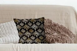 Sierkussens - Kussentjes Woonkamer - 40x40 Cm - Patronen - Barok - Goud - Zwart -Pillowmonkey 1200x800 2255