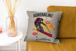 Sierkussens - Kussentjes Woonkamer - 40x40 Cm - Ski - Sport - Vintage -Pillowmonkey 1200x800 2265