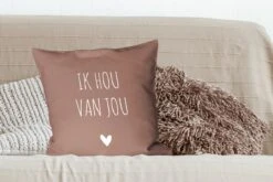 Sierkussen - Quotes Liefde Ik Hou Van Jou - Multicolor - 50 Cm X 50 Cm -Pillowmonkey 1200x800 2267