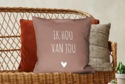 Sierkussen - Quotes Liefde Ik Hou Van Jou - Multicolor - 50 Cm X 50 Cm -Pillowmonkey 1200x800 2268