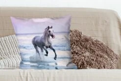 Sierkussen - Paard Zee - Bruin - 60 Cm X 60 Cm -Pillowmonkey 1200x800 2327
