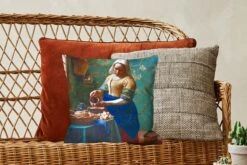 Sierkussens - Kussentjes Woonkamer - 40x40 Cm - Melkmeisje - Amandelbloesem - Van Gogh - Vermeer - Schilderij - Oude Meesters -Pillowmonkey 1200x800 2337