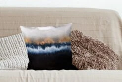 Sierkussens - Kussentjes Woonkamer - 45x45 Cm - Abstract - Goud - Luxe - Blauw -Pillowmonkey 1200x800 2391