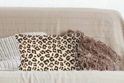 Sierkussens - Kussentjes Woonkamer - 50x30 Cm - Dierenprint - Panter - Roze - Wit -Pillowmonkey 1200x800 2399
