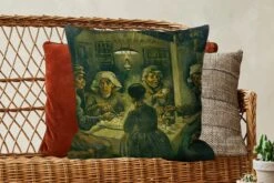 Sierkussens - Kussentjes Woonkamer - 60x60 Cm - De Aardappeleters - Vincent Van Gogh -Pillowmonkey 1200x800 2443