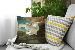 Sierkussens - Kussentjes Woonkamer - 45x45 Cm - De Bedreigde Zwaan - Schilderij Van Jan Asselijn -Pillowmonkey 1200x800 2461