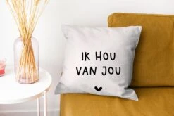 Sierkussens - Kussentjes Woonkamer - 40x40 Cm - Spreuken - Ik Hou Van Jou - Quotes -Pillowmonkey 1200x800 2474