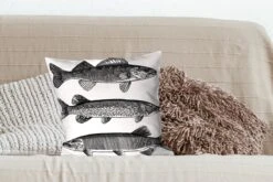 Kussenhoes 45x45 Cm - Drie Vissen - Katoen / Polyester - Voor Binnen -Pillowmonkey 1200x800 248