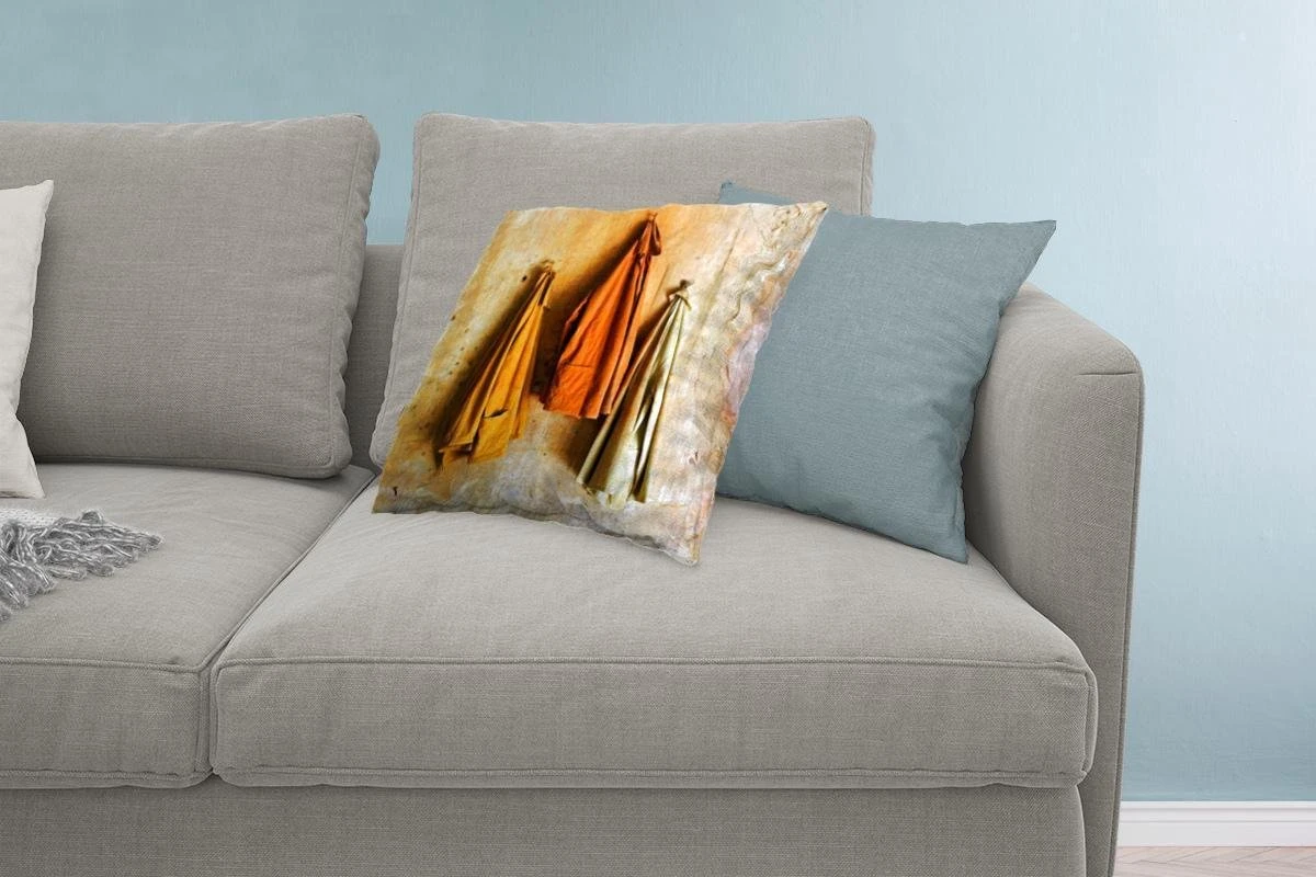 Sierkussens - Kussen - Jassen Aan Een Okergele Muur - 50x50 Cm - Kussen Van Katoen 13 Sierkussens - Kussen - Jassen Aan Een Okergele Muur - 50x50 Cm - Kussen Van Katoen - Afbeelding 11