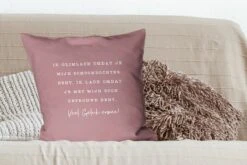 Sierkussens - Kussentjes Woonkamer - 60x60 Cm - Trouwen - Dochter - Quotes -Pillowmonkey 1200x800 2530