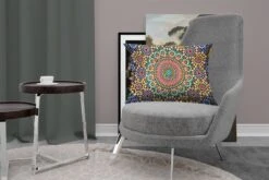 Sierkussens - Kussen - Een Bovenaanzicht Van Marokkaans Mozaïek - 60x40 Cm - Kussen Van Katoen -Pillowmonkey 1200x800 2542