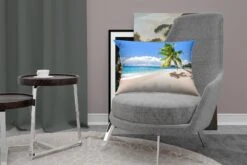 Sierkussens - Kussen - Verlaten Eiland Met Een Tropisch Strand - 60x40 Cm - Kussen Van Katoen -Pillowmonkey 1200x800 2551