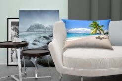 Sierkussens - Kussen - Verlaten Eiland Met Een Tropisch Strand - 60x40 Cm - Kussen Van Katoen -Pillowmonkey 1200x800 2552