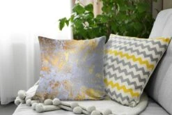 Sierkussens - Kussentjes Woonkamer - 45x45 Cm - Marmer - Goud - Grijs -Pillowmonkey 1200x800 2561