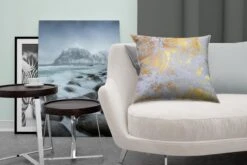 Sierkussens - Kussentjes Woonkamer - 45x45 Cm - Marmer - Goud - Grijs -Pillowmonkey 1200x800 2563