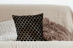 Sierkussens - Kussentjes Woonkamer - 45x45 Cm - Patronen - Goud - Zwart -Pillowmonkey 1200x800 2588