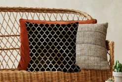 Sierkussens - Kussentjes Woonkamer - 45x45 Cm - Patronen - Goud - Zwart -Pillowmonkey 1200x800 2589