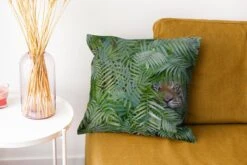 Sierkussens - Kussentjes Woonkamer - 40x40 Cm - Tijger - Bladeren - Varen -Pillowmonkey 1200x800 2625
