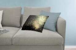 Sierkussens - Kussen - Gouden Glitters Op Een Zwarte Achtergrond - 60x40 Cm - Kussen Van Katoen -Pillowmonkey 1200x800 2642