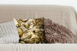 Sierkussens - Kussentjes Woonkamer - 40x40 Cm - Trochilidae - Ernst Haeckel - Goud -Pillowmonkey 1200x800 2670