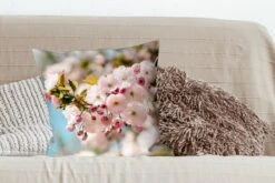 Kussenhoes 50x50 Cm - Bloemen - Bloesem - Lente - Katoen / Polyester - Voor Binnen -Pillowmonkey 1200x800 270