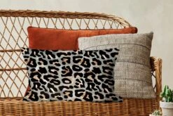 Sierkussens - Kussentjes Woonkamer - 50x30 Cm - Panterprint - Zwart - Bruin - Luxe -Pillowmonkey 1200x800 2715