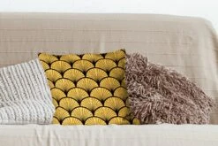 Kussenhoes 40x40 Cm - Gouden Patroon - Katoen / Polyester - Voor Binnen -Pillowmonkey 1200x800 273
