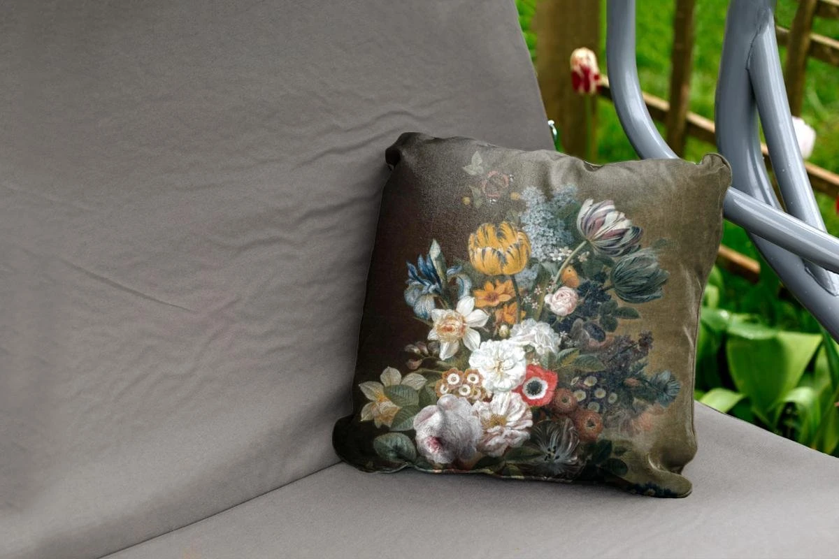 Buitenkussens - Tuin - Stilleven Met Bloemen - Schilderij Van Eelke Jelles Eelkema - 40x40 Cm 4 Buitenkussens - Tuin - Stilleven Met Bloemen - Schilderij Van Eelke Jelles Eelkema - 40x40 Cm - Afbeelding 2