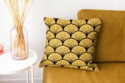 Kussenhoes 40x40 Cm - Gouden Patroon - Katoen / Polyester - Voor Binnen -Pillowmonkey 1200x800 275