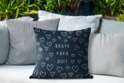 Buitenkussen Weerbestendig - Papa - Quote - Vaderdag - 50x50 Cm -Pillowmonkey 1200x800 2793