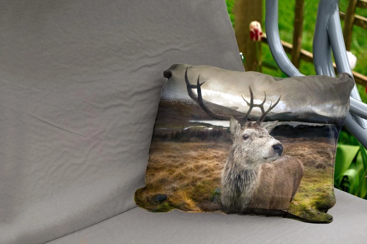 Buitenkussens - Tuin - Hert Van Nabij Weergeven - 60x40 Cm 4 Buitenkussens - Tuin - Hert Van Nabij Weergeven - 60x40 Cm - Afbeelding 2