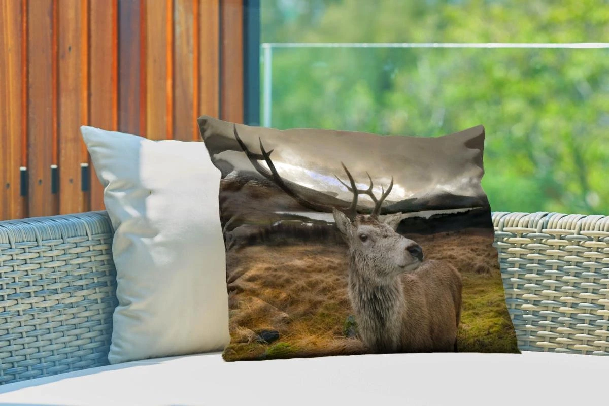Buitenkussens - Tuin - Hert Van Nabij Weergeven - 60x40 Cm 5 Buitenkussens - Tuin - Hert Van Nabij Weergeven - 60x40 Cm - Afbeelding 3