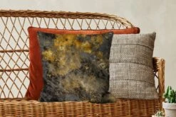 Kussenhoes 45x45 Cm - Marmer - Goud - Zwart - Katoen / Polyester - Voor Binnen -Pillowmonkey 1200x800 284