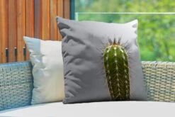 Buitenkussens - Tuin - Cactus Botanische Print - 60x60 Cm -Pillowmonkey 1200x800 2856