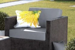Buitenkussens - Tuin - Veel Mimosa Planten Op Een Witte Achtergrond - 50x30 Cm -Pillowmonkey 1200x800 2862