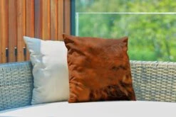 Tuinkussen - Patronen - Luxe - Blad - Brons - 40x40 Cm - Weerbestendig -Pillowmonkey 1200x800 2896