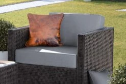 Tuinkussen - Patronen - Luxe - Blad - Brons - 40x40 Cm - Weerbestendig -Pillowmonkey 1200x800 2898