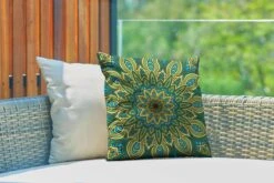 Buitenkussens - Tuin - Mandala Met Bloemdetails - 40x40 Cm -Pillowmonkey 1200x800 2923