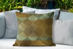 Sierkussen Buiten - Patroon - Vierkant - Groen - 60x60 Cm - Weerbestendig -Pillowmonkey 1200x800 2952