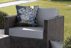 Buitenkussen - Plattegrond - IJsselstein - Goud - Zwart - 45x45 Cm - Weerbestendig -Pillowmonkey 1200x800 3061