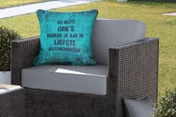 Buitenkussen Weerbestendig - Vaderdag Geschenk - Opa - Quote - 50x50 Cm -Pillowmonkey 1200x800 3077