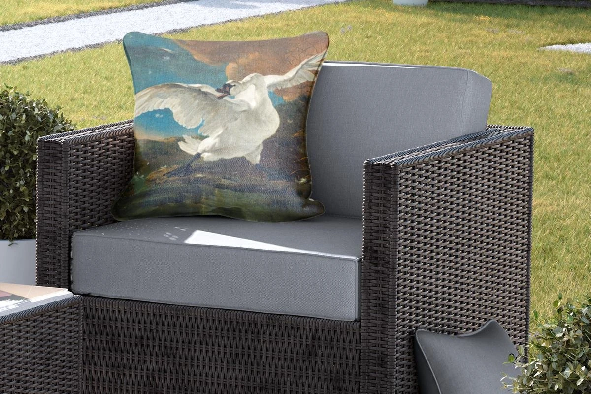 Buitenkussens - Tuin - De Bedreigde Zwaan - Schilderij Van Jan Asselijn - 50x50 Cm 7 Buitenkussens - Tuin - De Bedreigde Zwaan - Schilderij Van Jan Asselijn - 50x50 Cm - Afbeelding 5