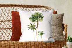 Kussenhoes 50x50 Cm - Jungle - Boom - Groen - Katoen / Polyester - Voor Binnen -Pillowmonkey 1200x800 316
